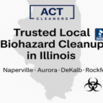 trained biohazard cleanup teams in cities across Illinois