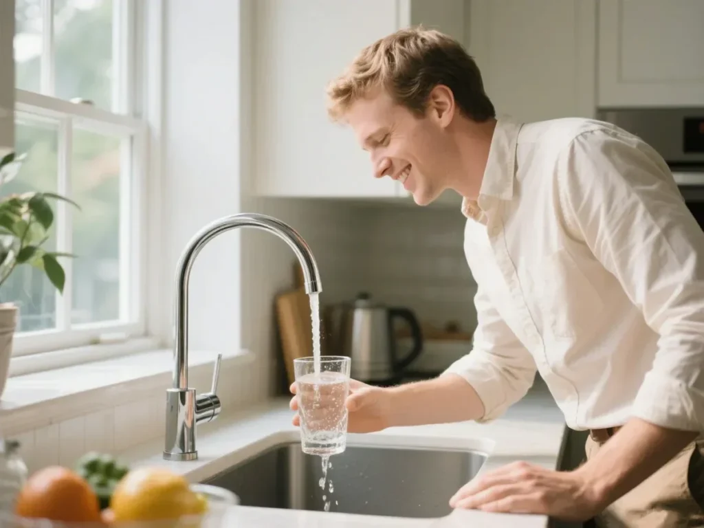 how a gravity-fed water filter works